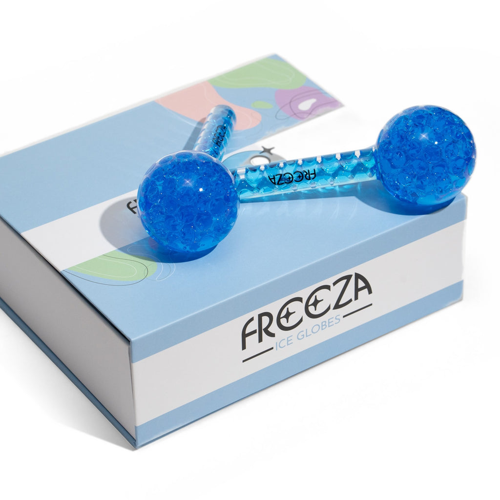 Facial Ice Globes – Blue – with gift box