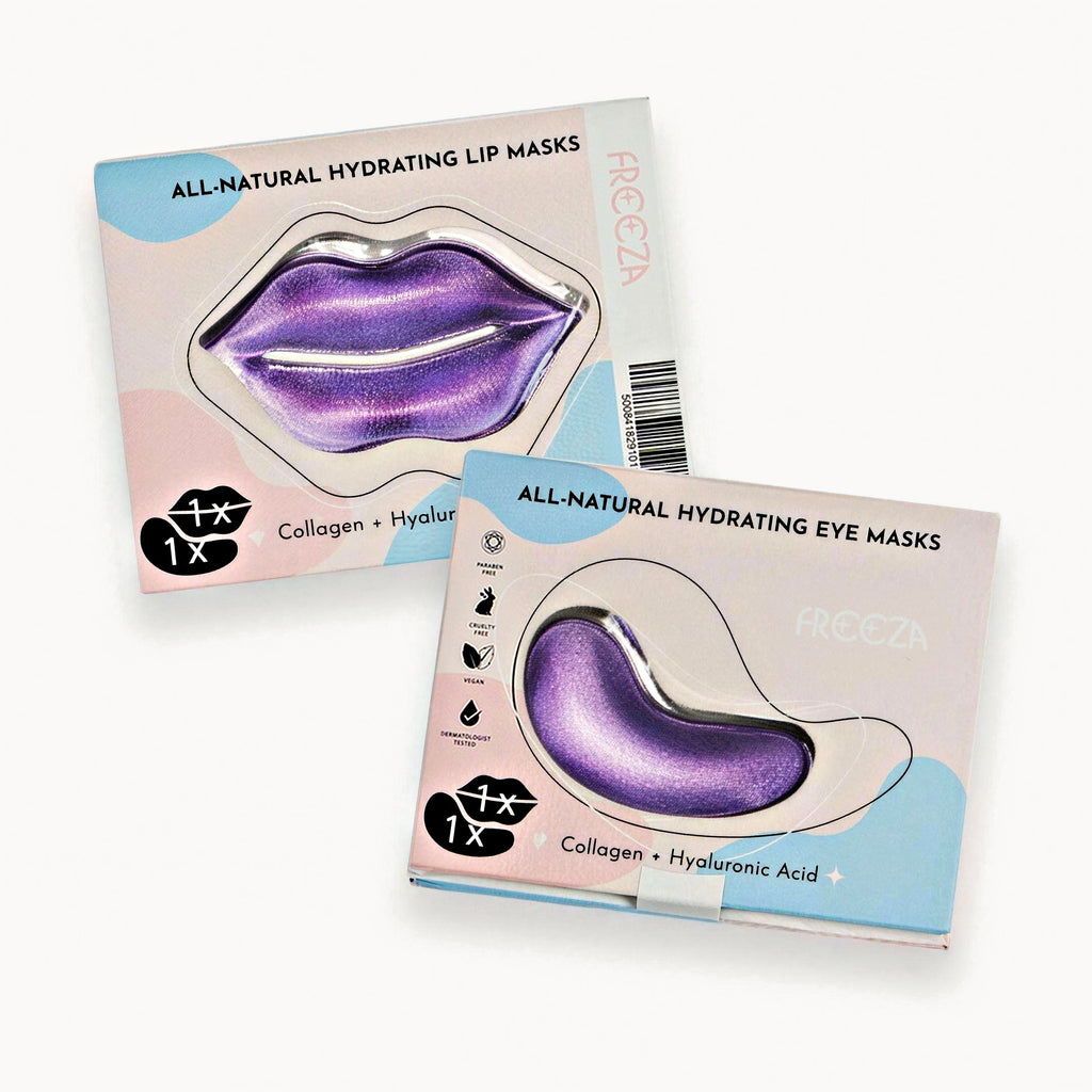 Eye and Lip Masks – Purple – pack
