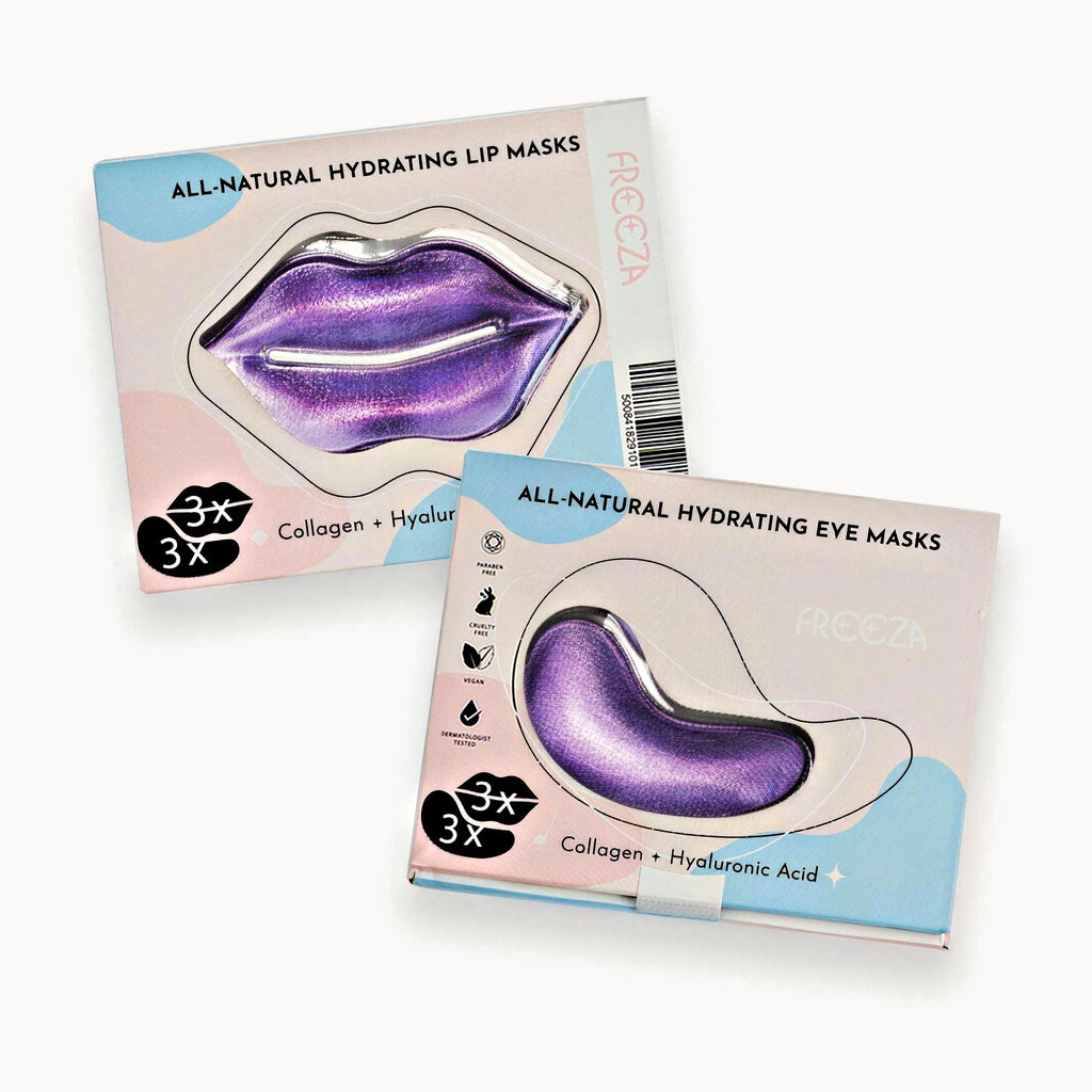 Eye and Lip Masks – Purple – pack