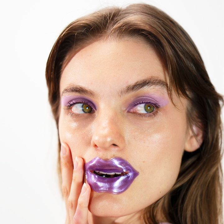 Eye and Lip Masks – Purple – lip mask