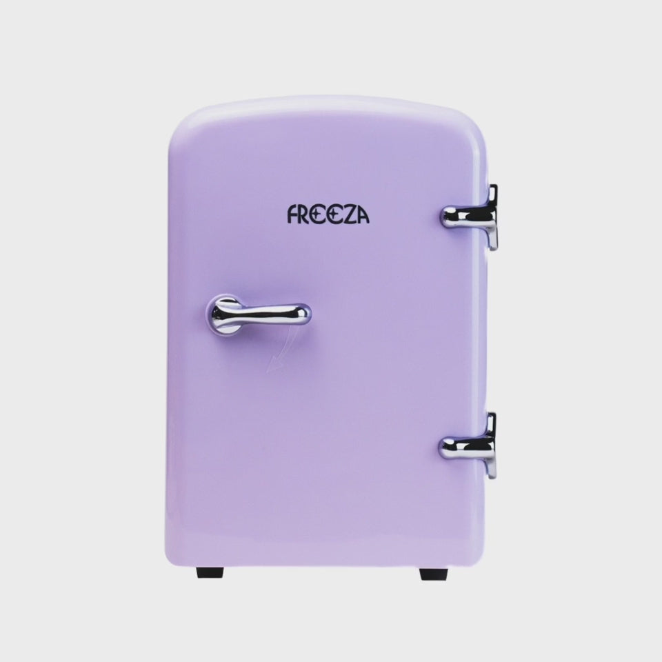Mini Fridge – Purple – door opening