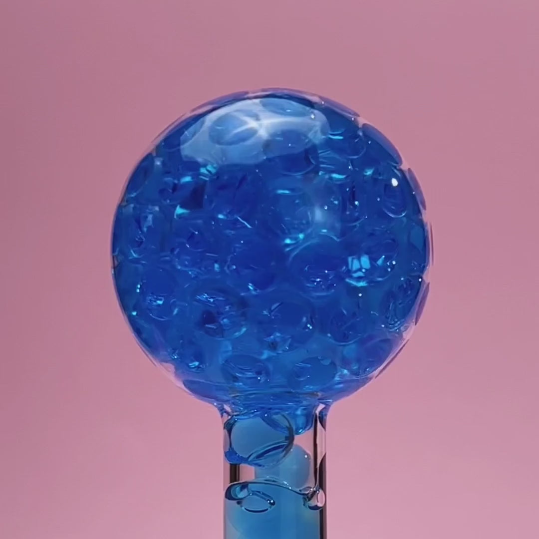 Facial Ice Globes – Blue – close-up